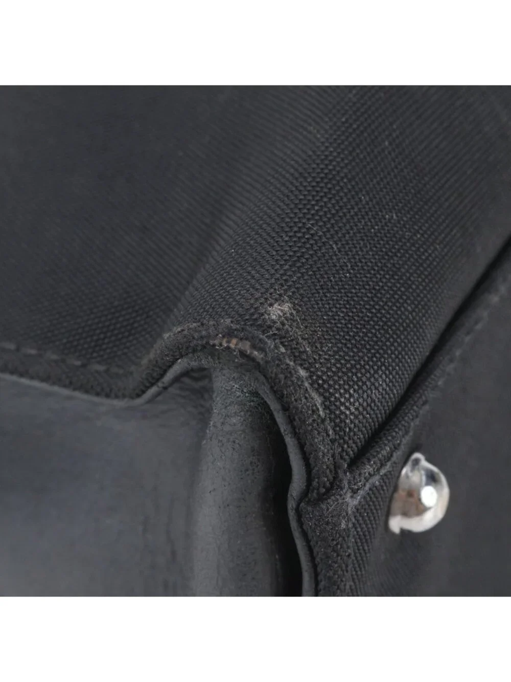 Gucci Leather Nylon Business Bag Document Bag Black